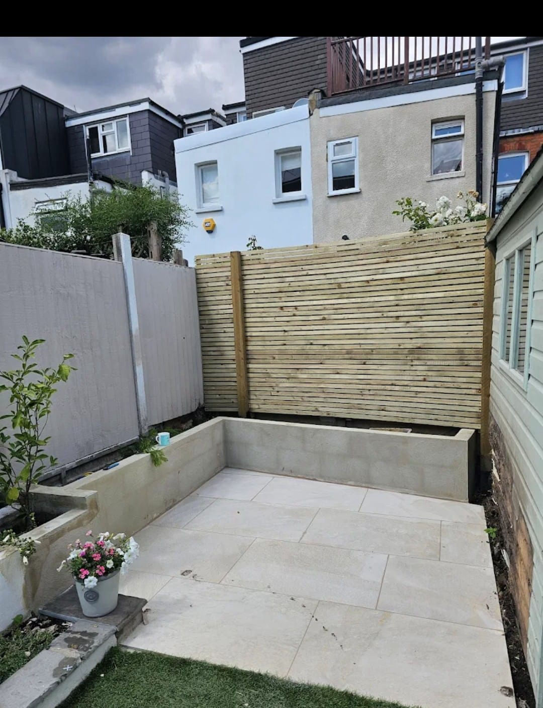 Patio and Slatted Fence Project